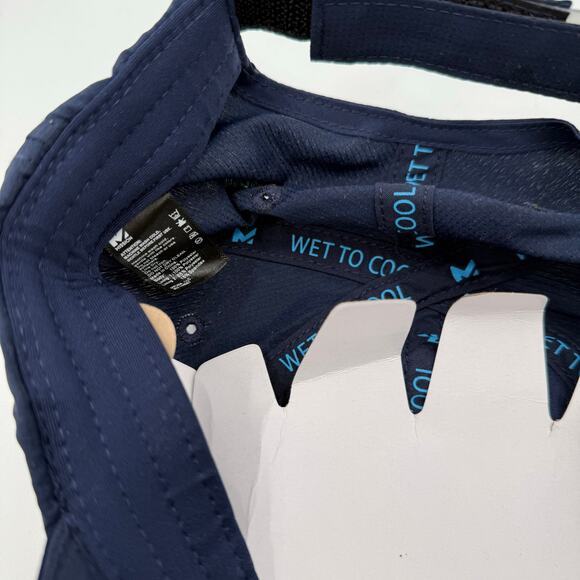 Mission Hat ‘Wet To Cool’ NEW Cap Navy Blue Strapback Moisture Wicking NWOT - Picture 12 of 13